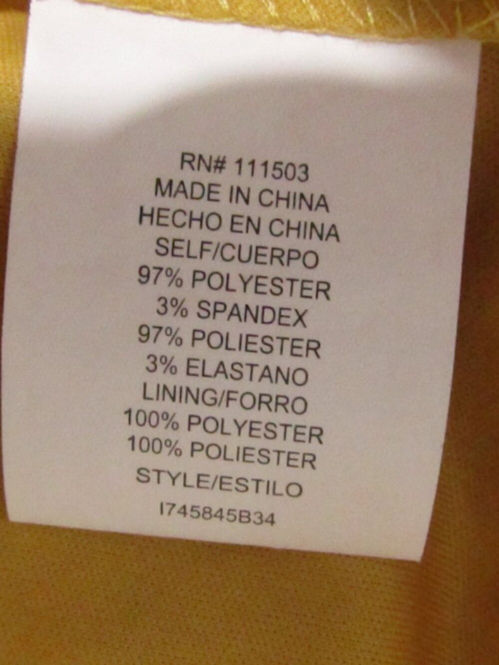 AS U WISH size M mini dress cold shoulder yellow floral lined - Picture 10 of 13